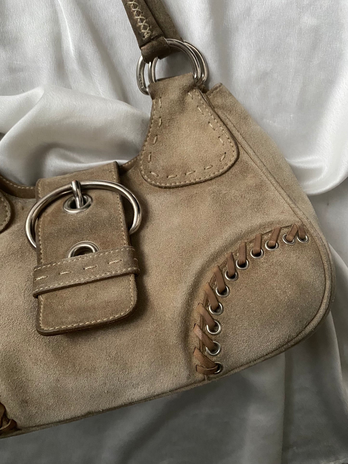 Prada moon camoscio champagne