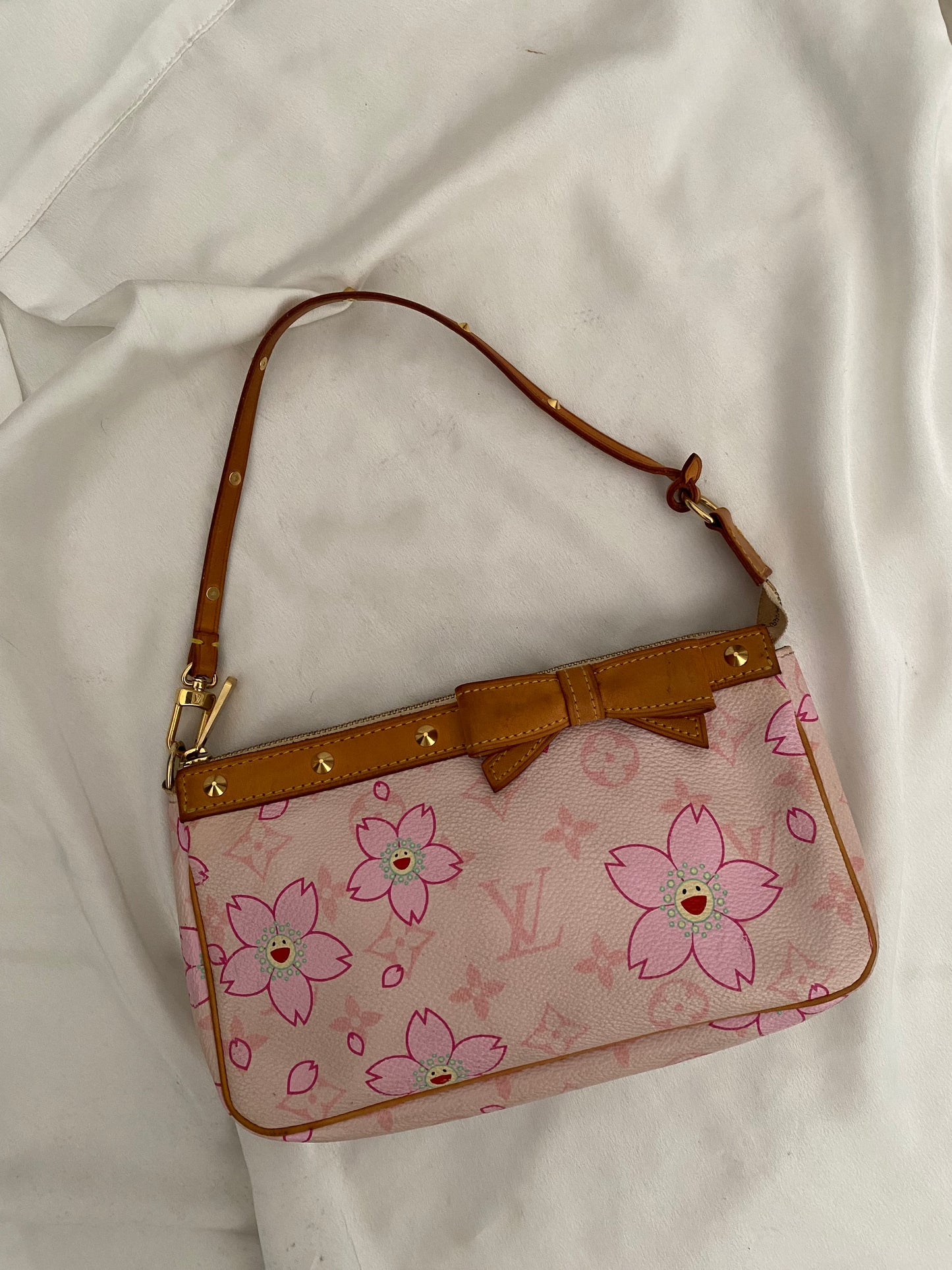 Louis Vuitton pochette accessoire cherry blossom rosa Takashi Murakami