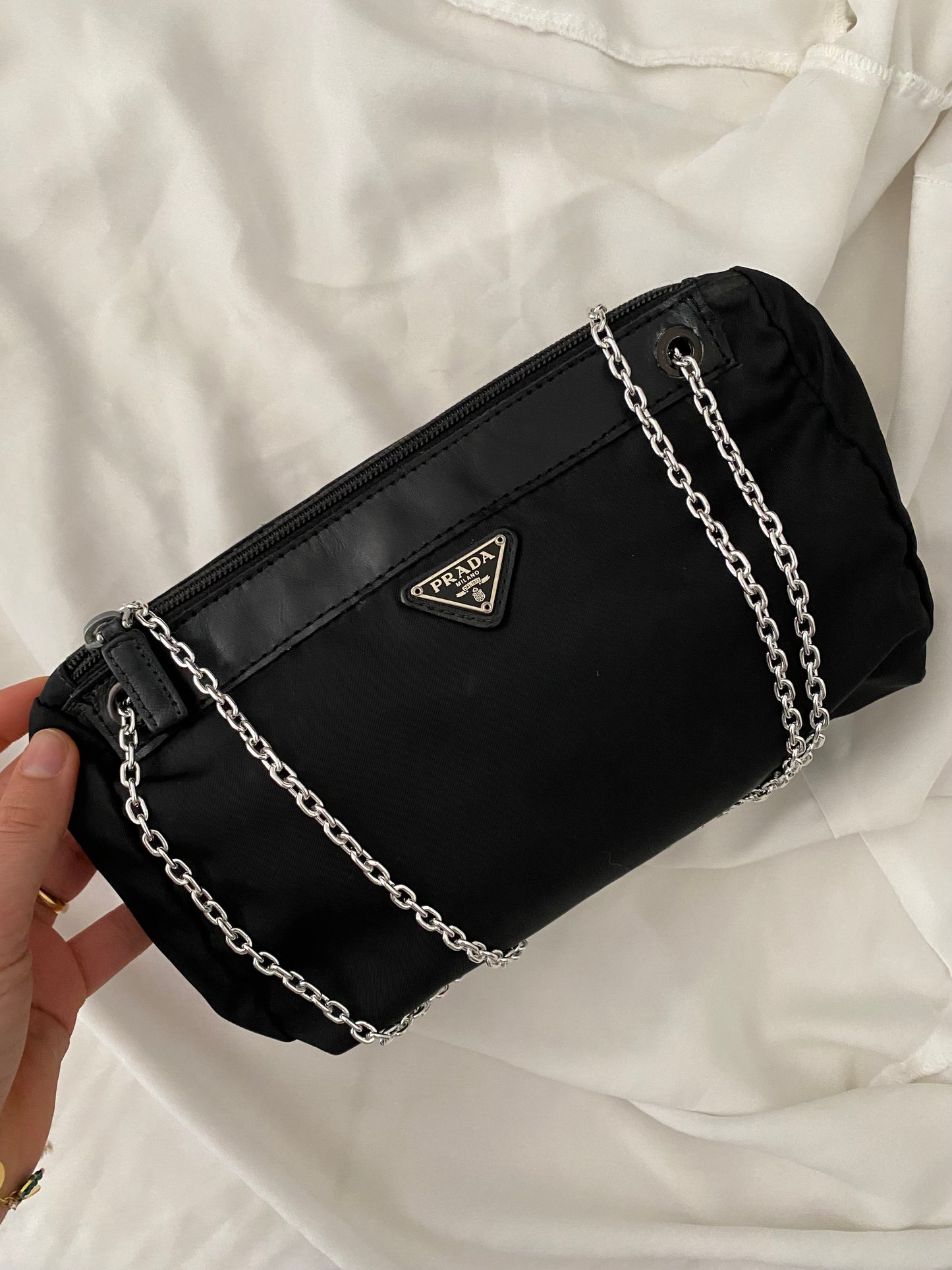 Prada Pochette Nera in Nylon