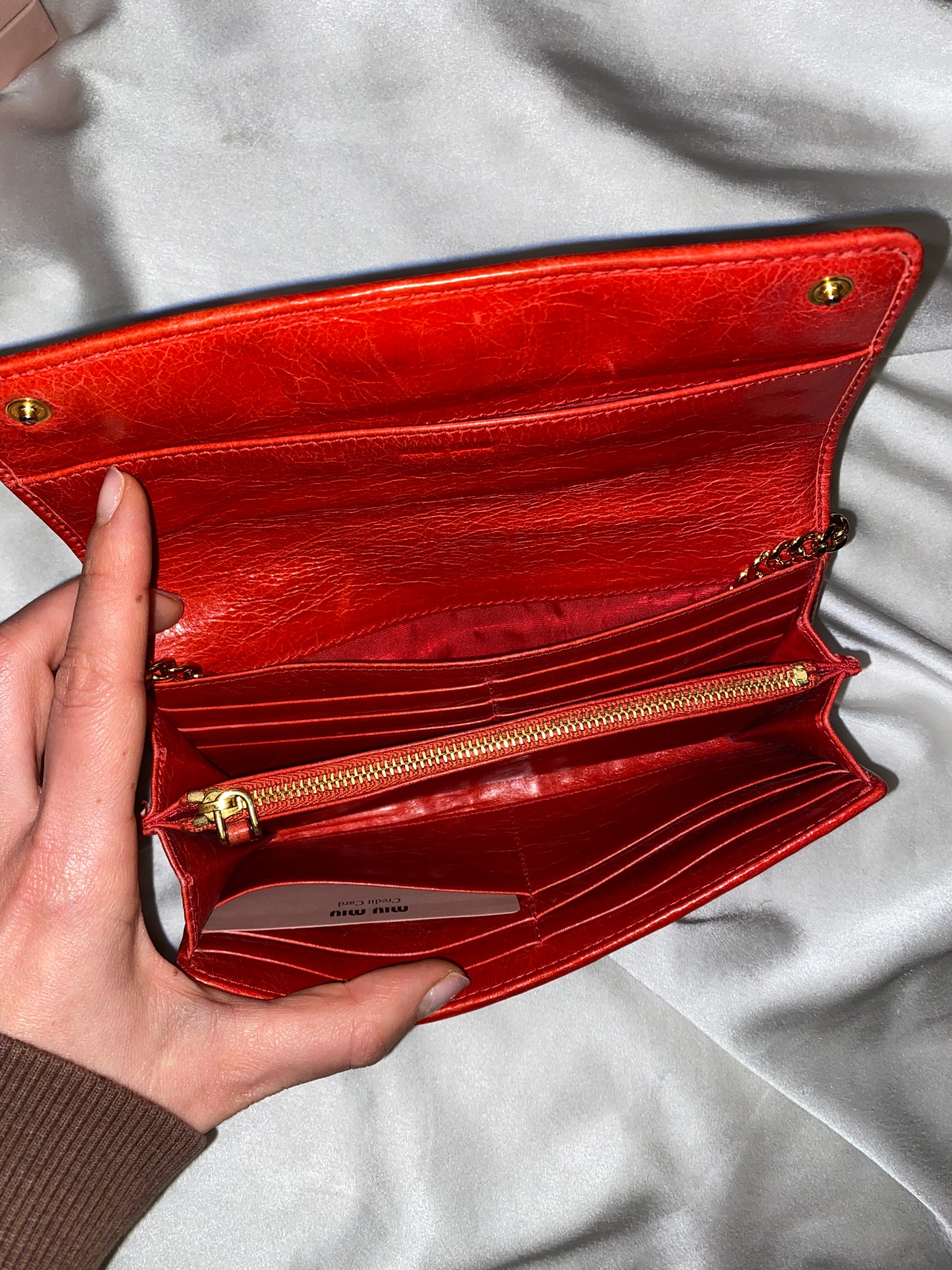 Miu Miu pochette matelasse