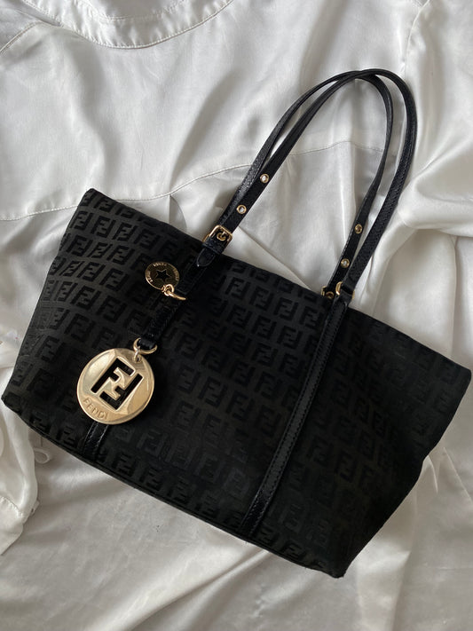 Fendi superstar mini shopping tote monogram zucchino