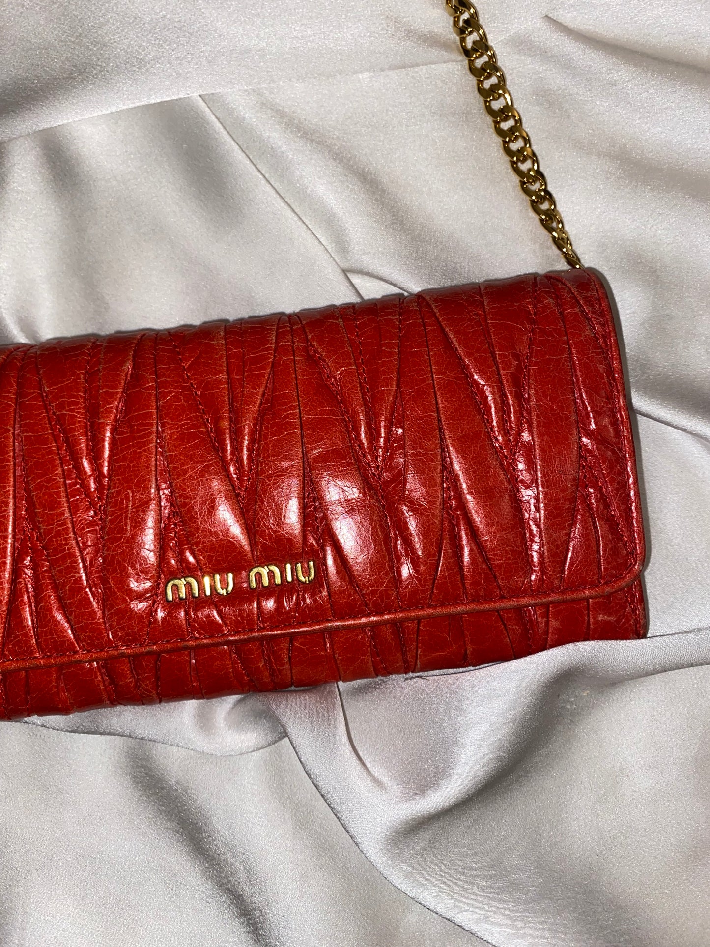 Miu Miu pochette matelasse