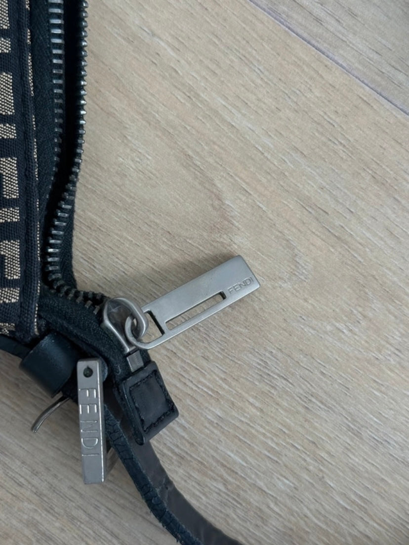 Fendi baguette monogram zucchino black
