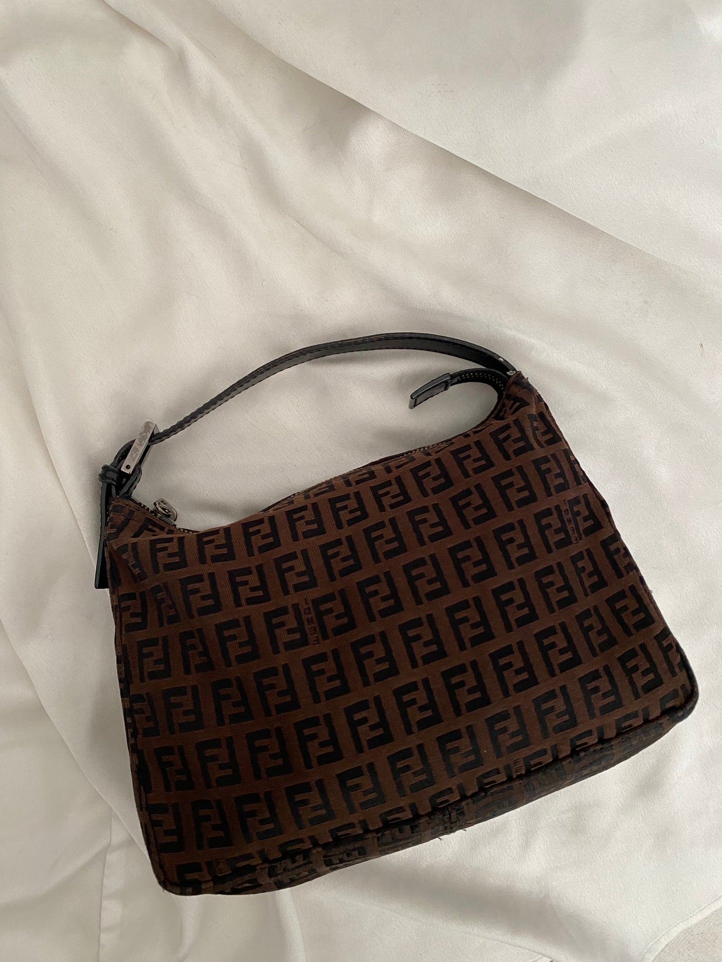 Fendi monogram zucchino bag brown