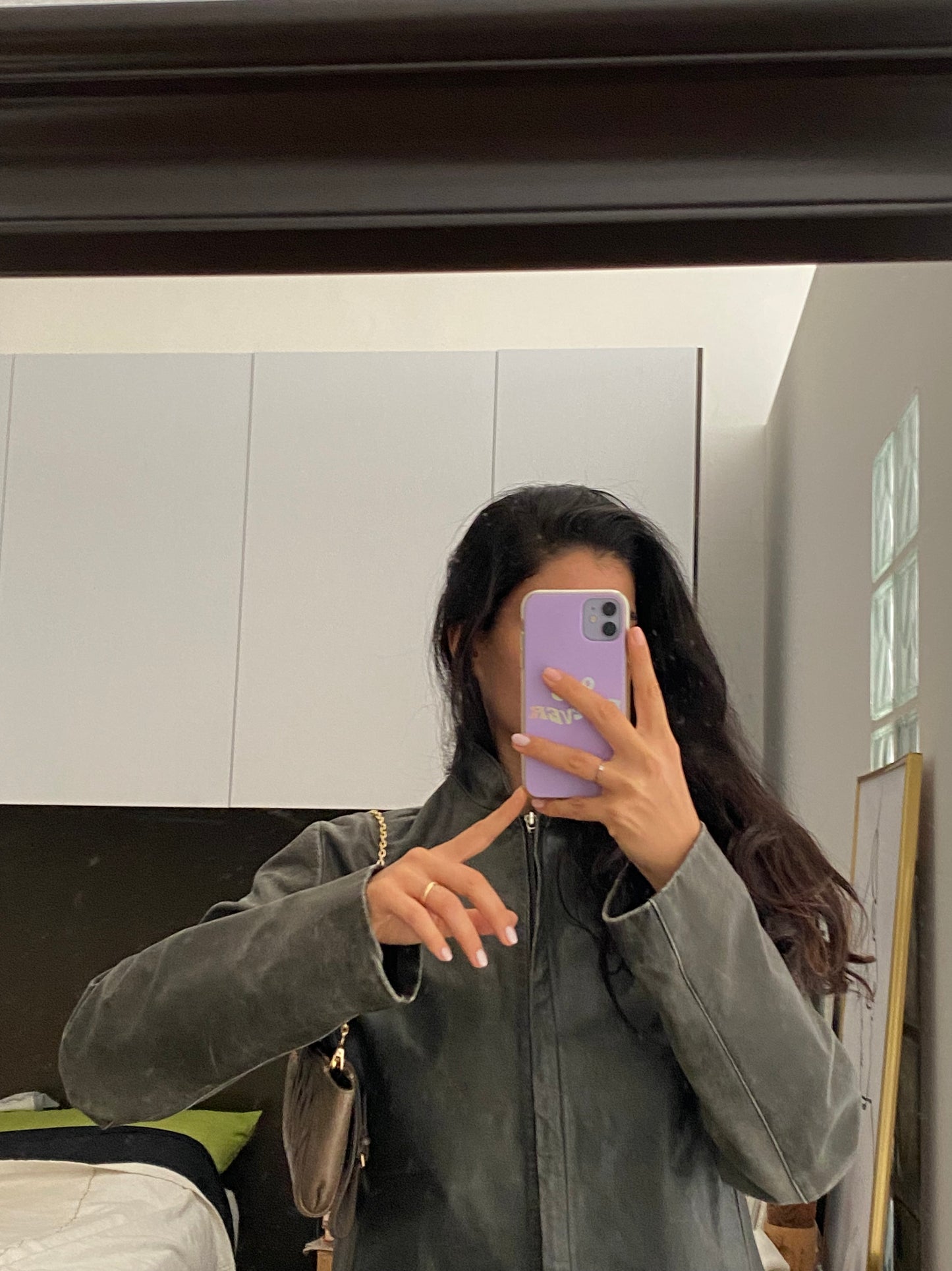 Miu miu pochette antracite scuro