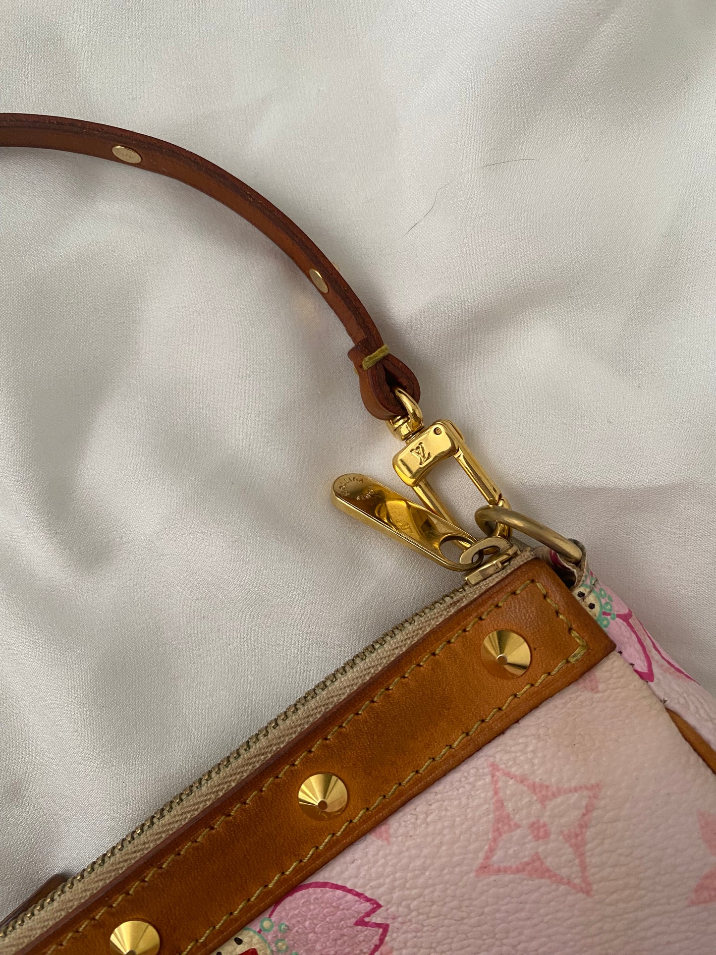 Louis Vuitton Pochette Accessoires Takashi Murakami Cherry Blossom Rosa