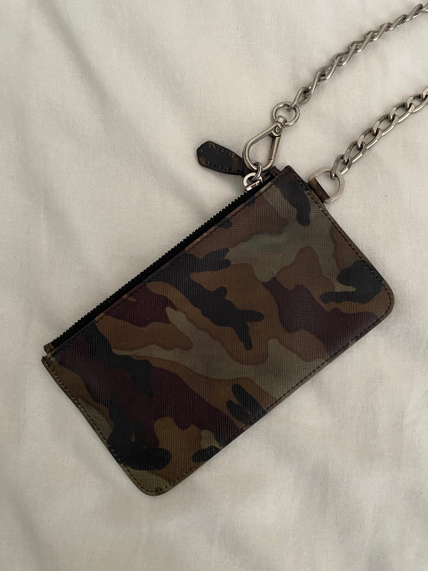 Prada mini pochette camouflage