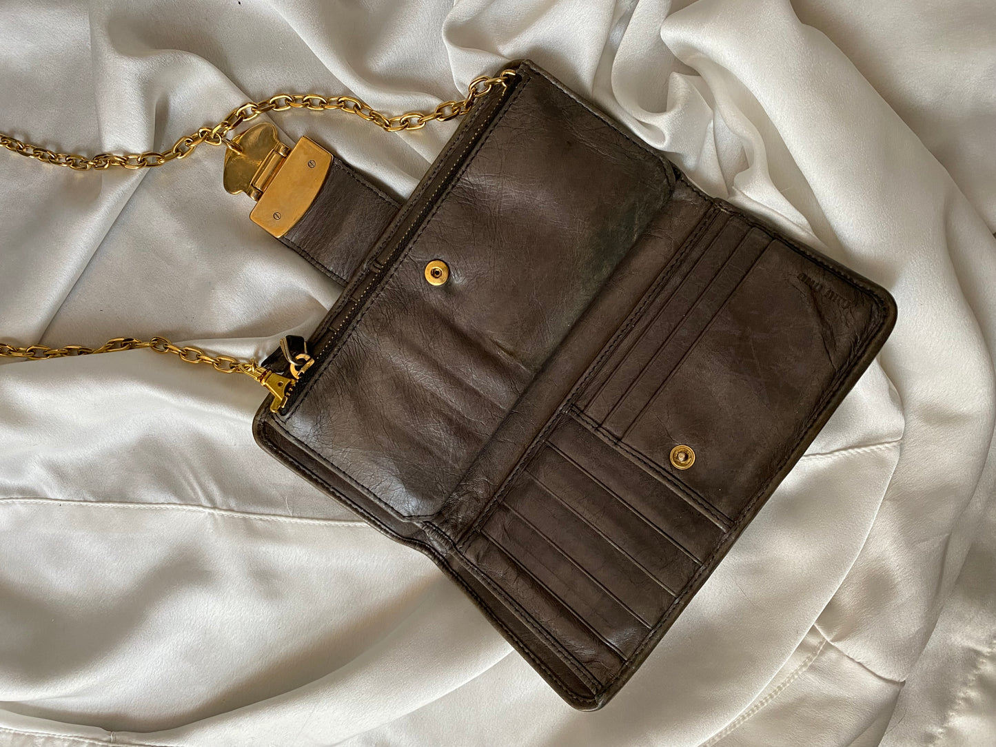 Miu miu pochette antracite