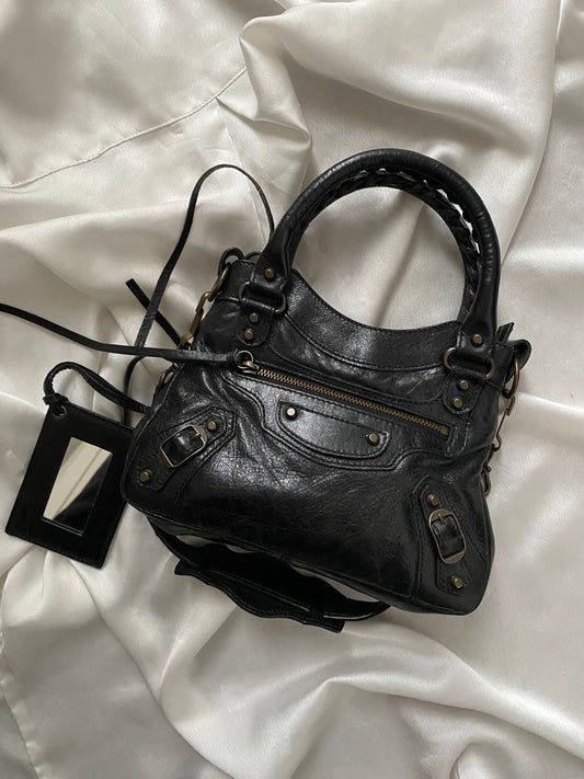 Balenciaga mini city classique chevre