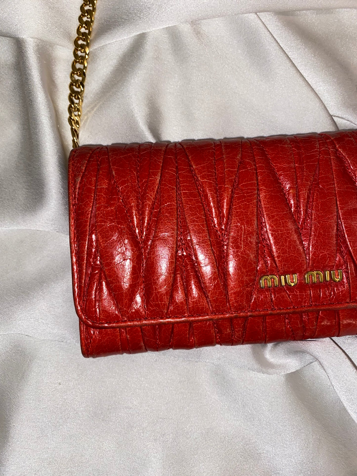 Miu Miu pochette matelasse