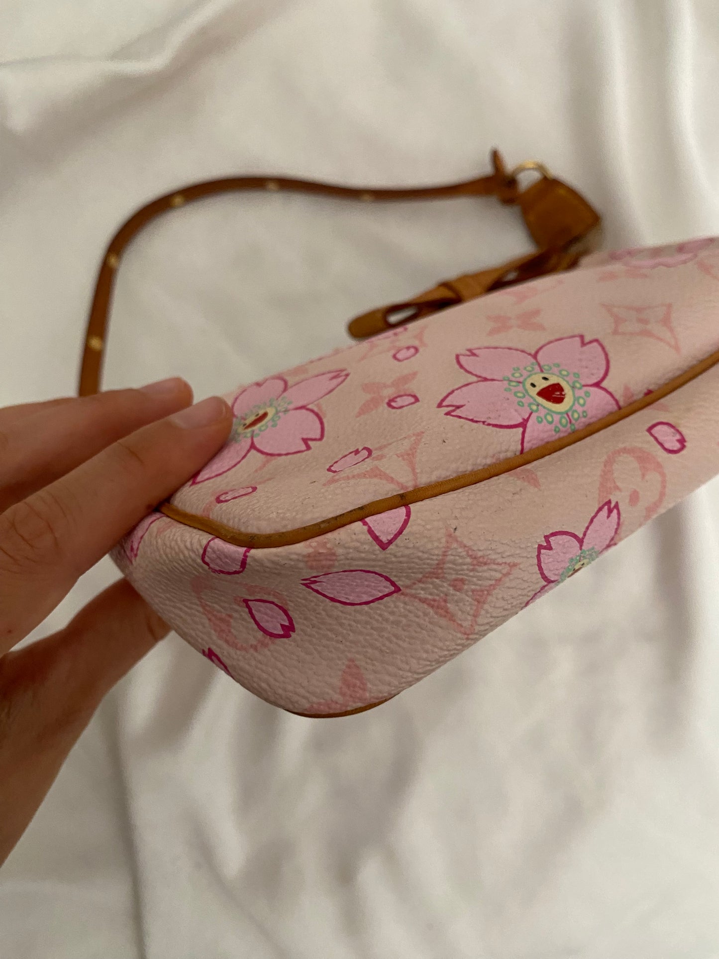 Louis Vuitton pochette accessoire cherry blossom rosa Takashi Murakami