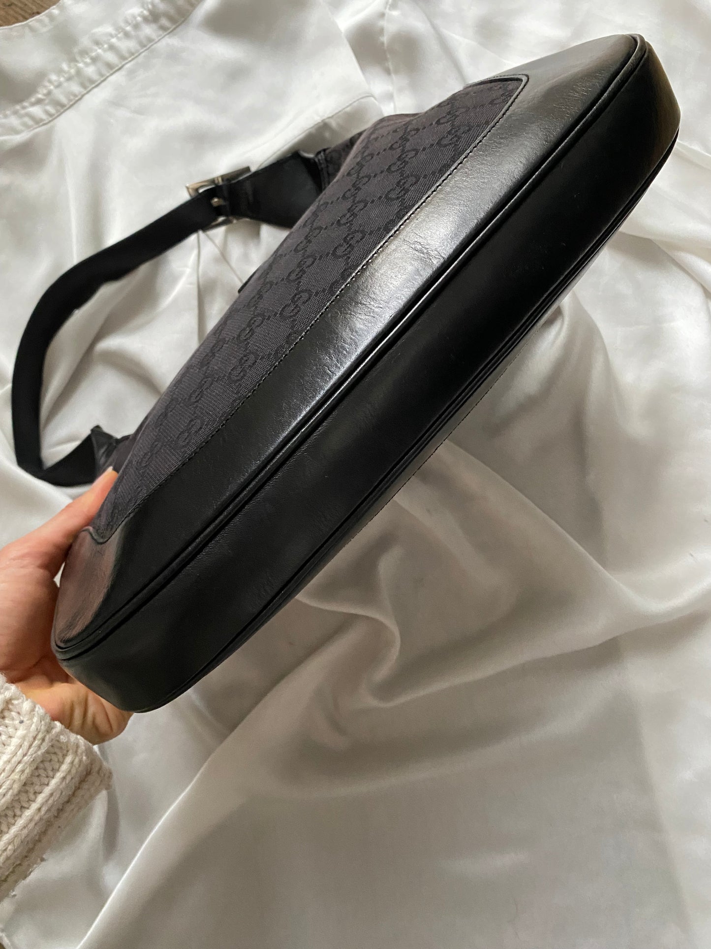 Gucci Jackie era Tom ford monogram nero riflessi marrone scuro