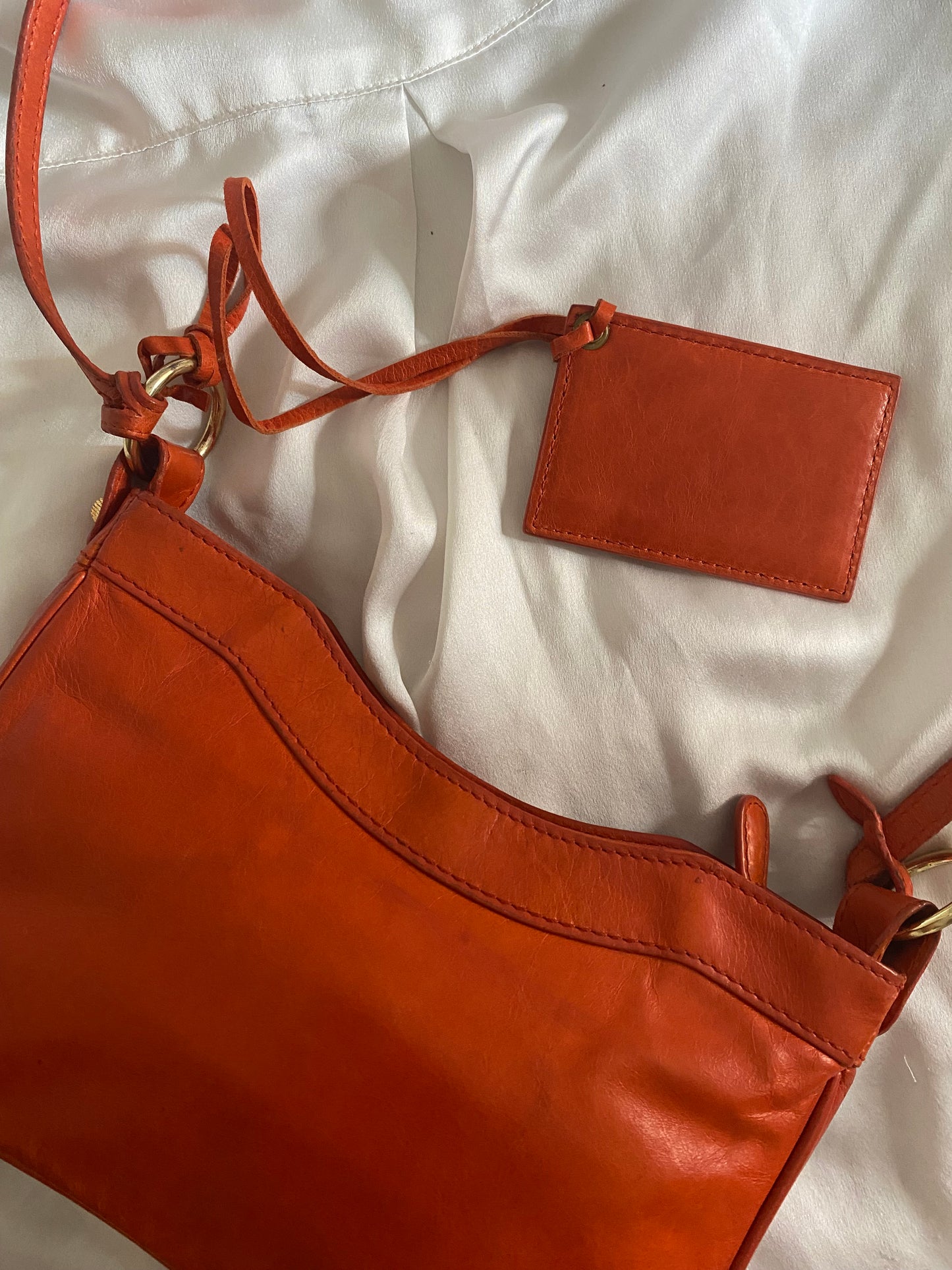 Balenciaga motocross 12 giant hip bag tangerine