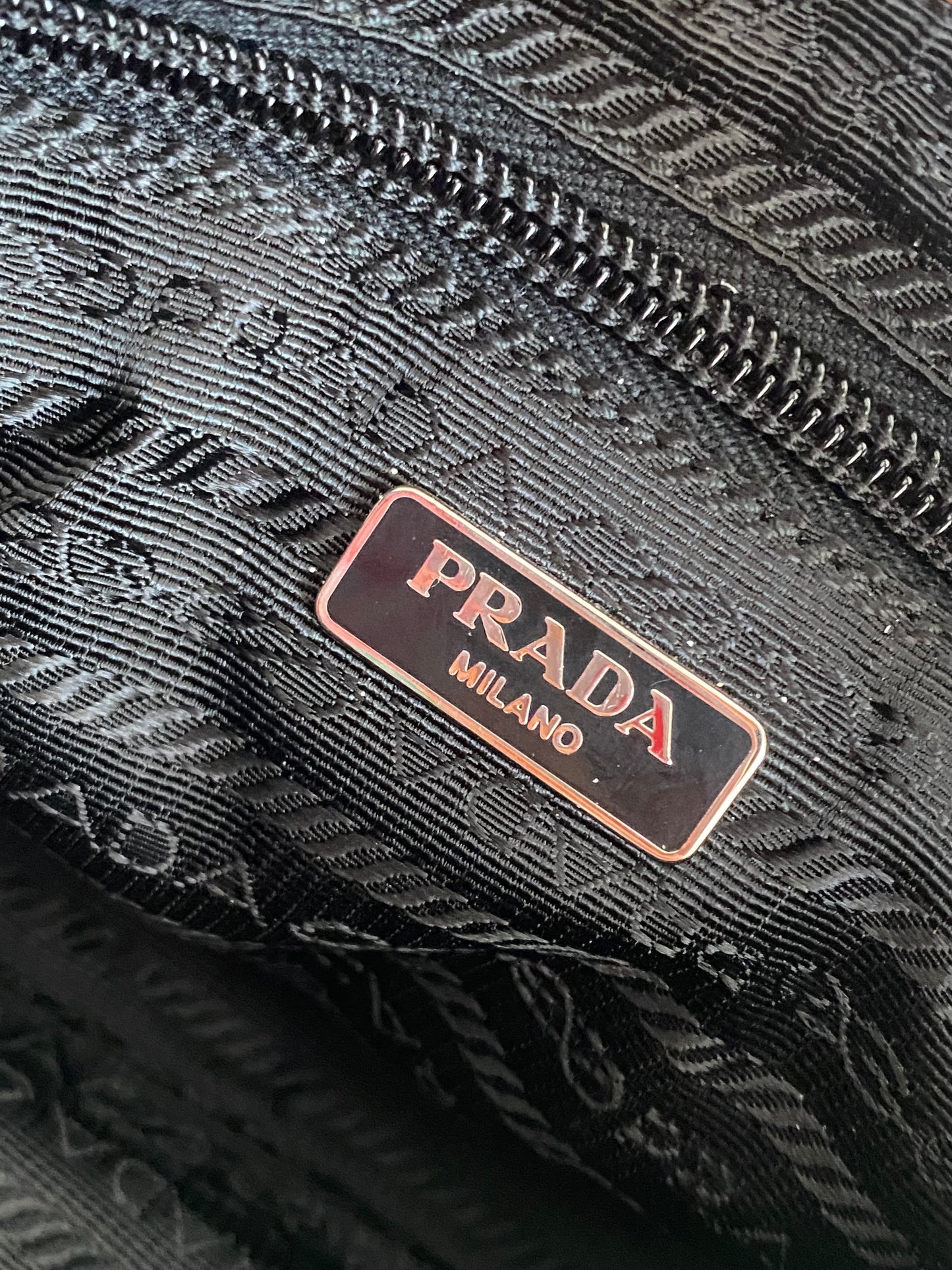 Prada nylon black pochette