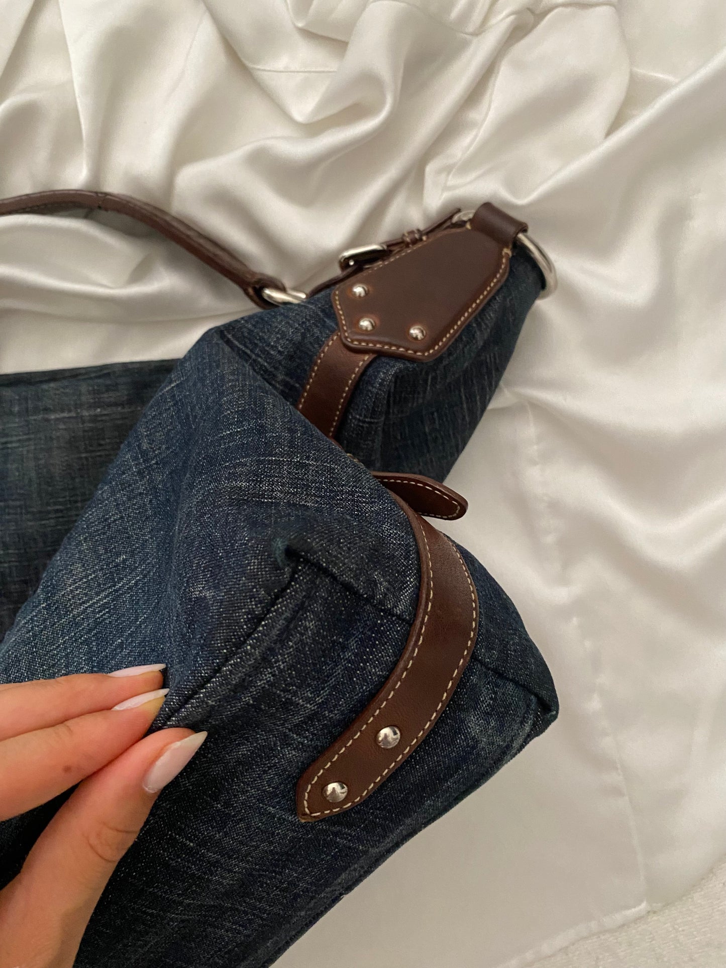 Prada hobo denim