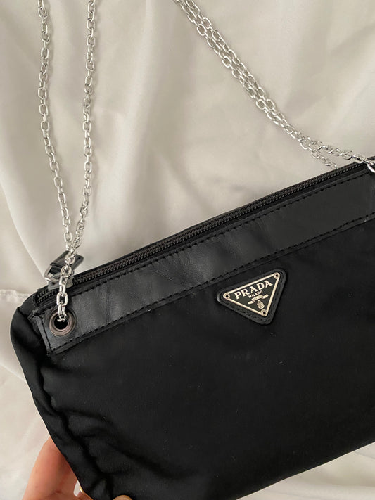 Prada Pochette Nera in Nylon