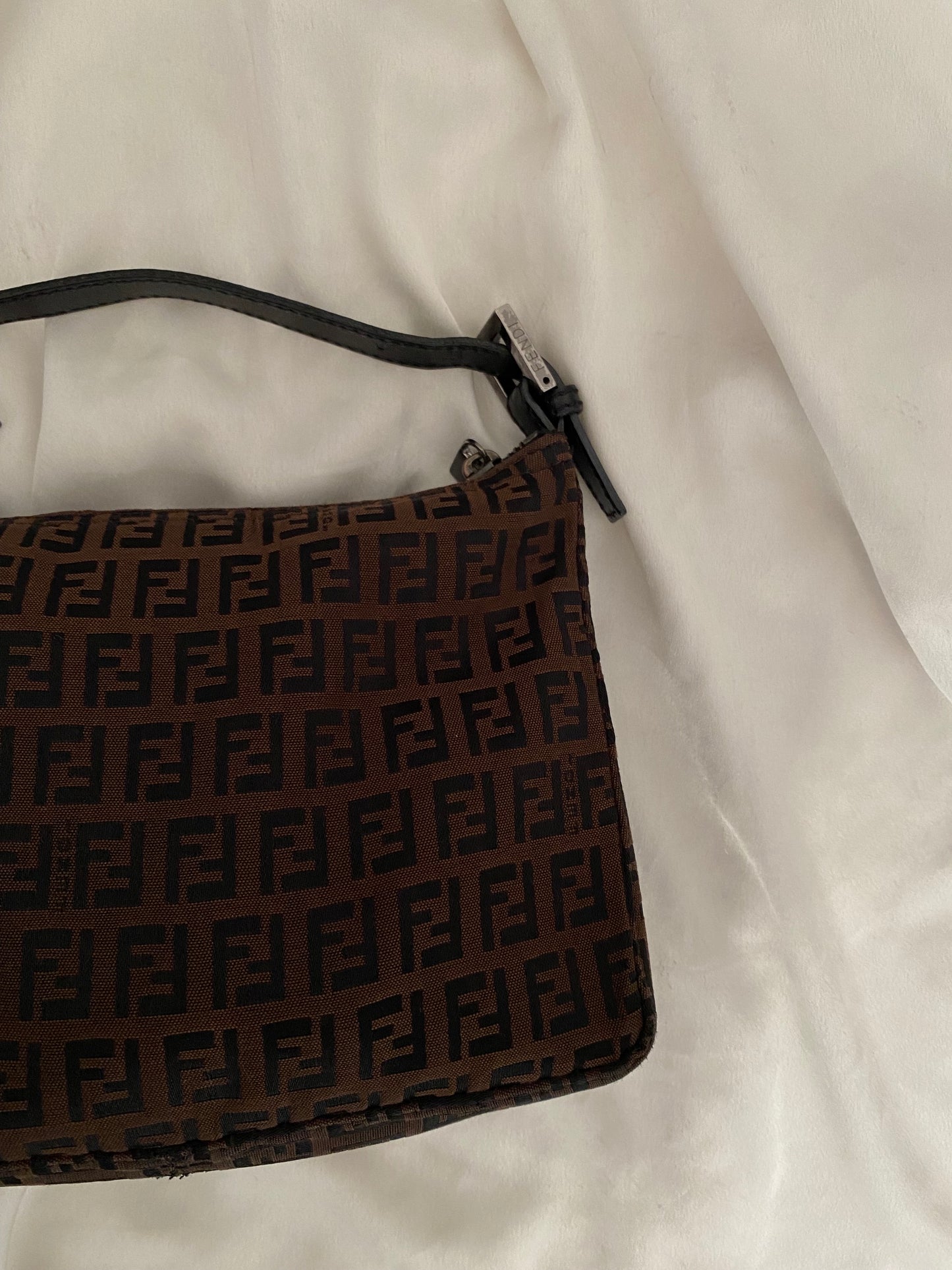 Fendi monogram zucchino bag brown