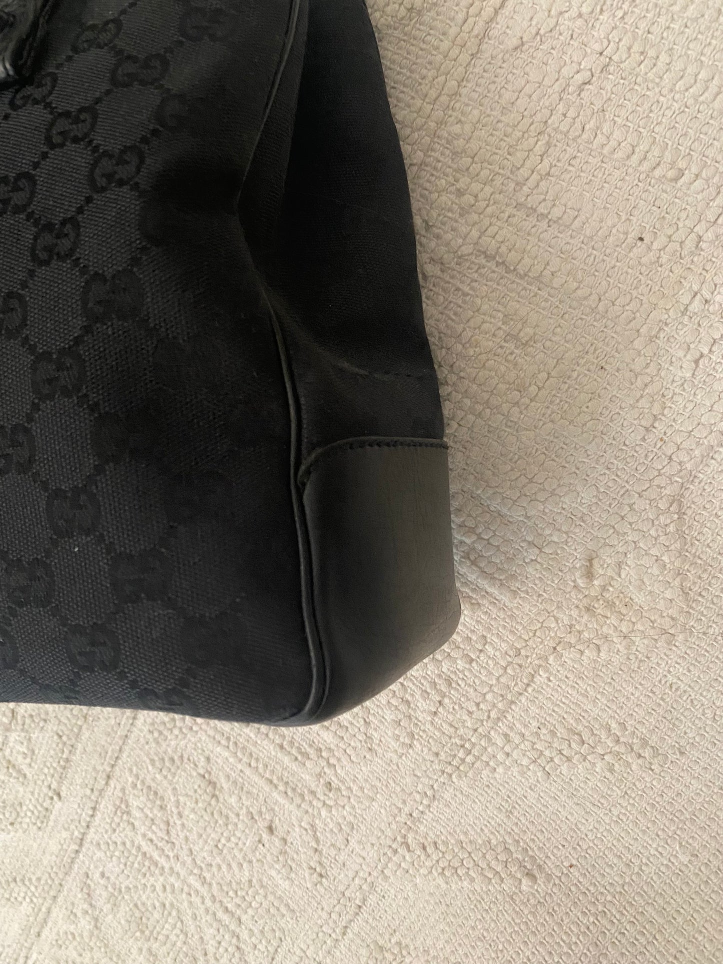 Gucci Bamboo Monogram Tote nera