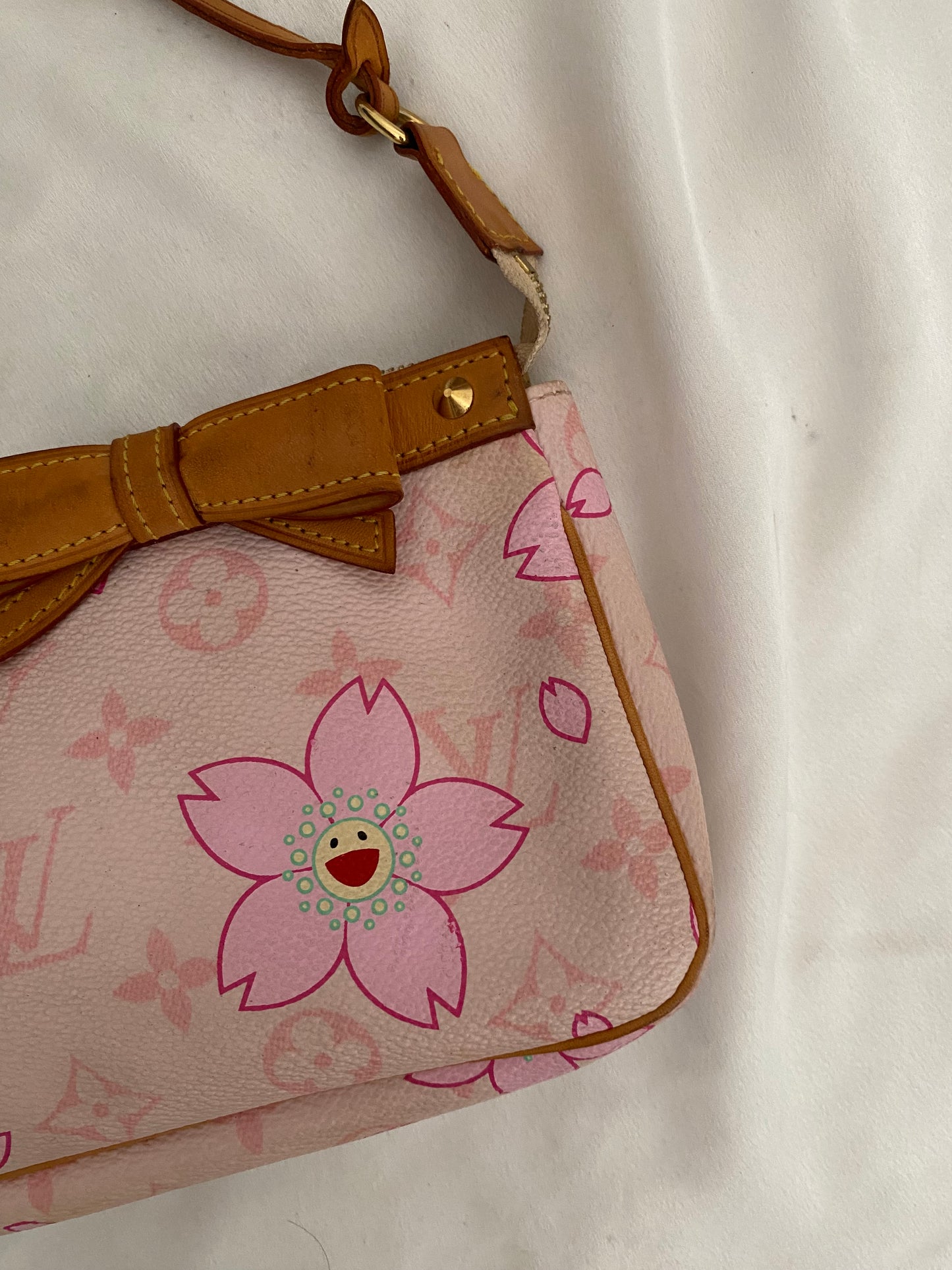 Louis Vuitton pochette accessoire cherry blossom rosa Takashi Murakami