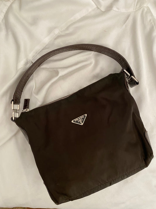 Prada hobo cioccolato