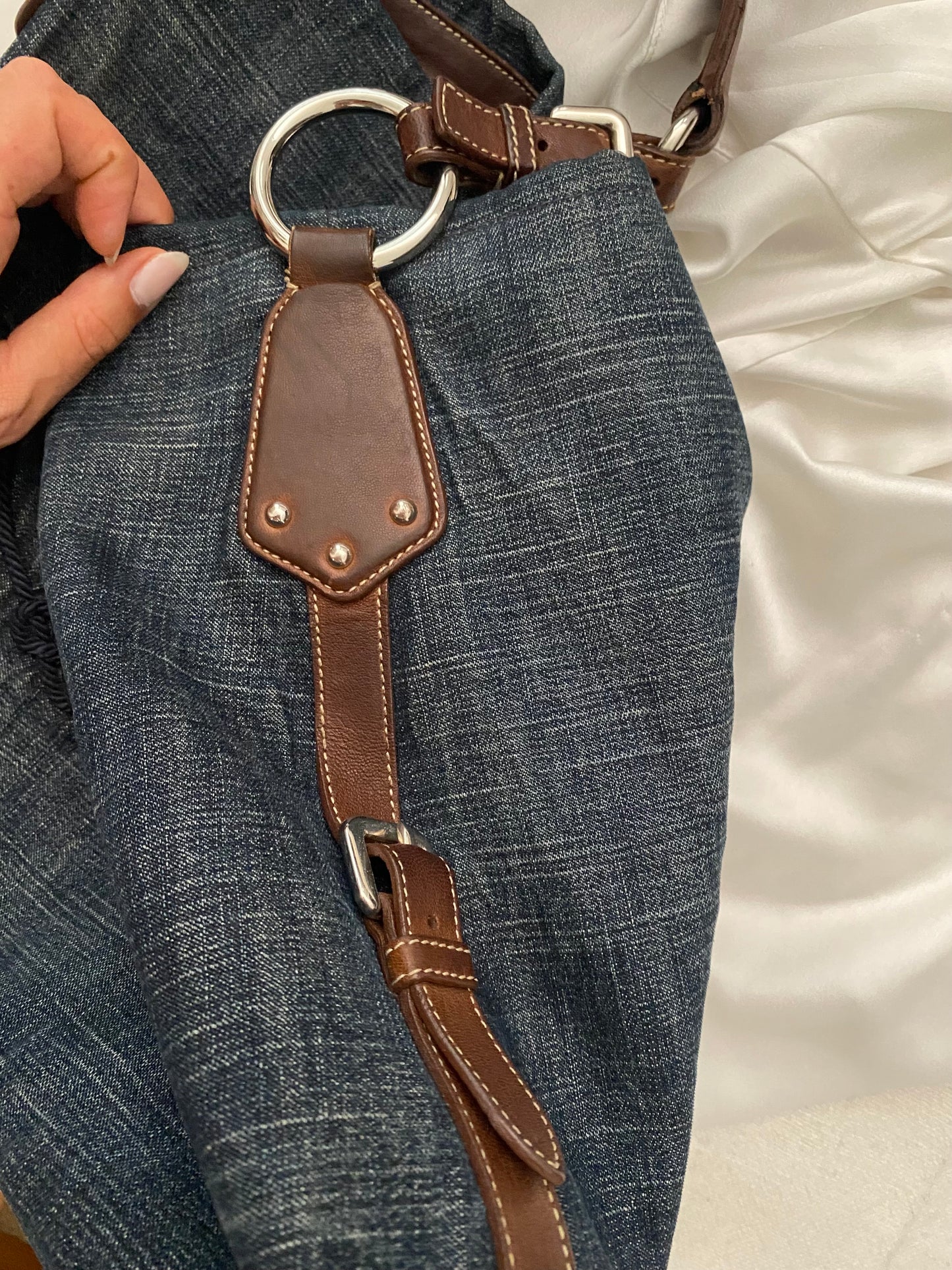 Prada hobo denim