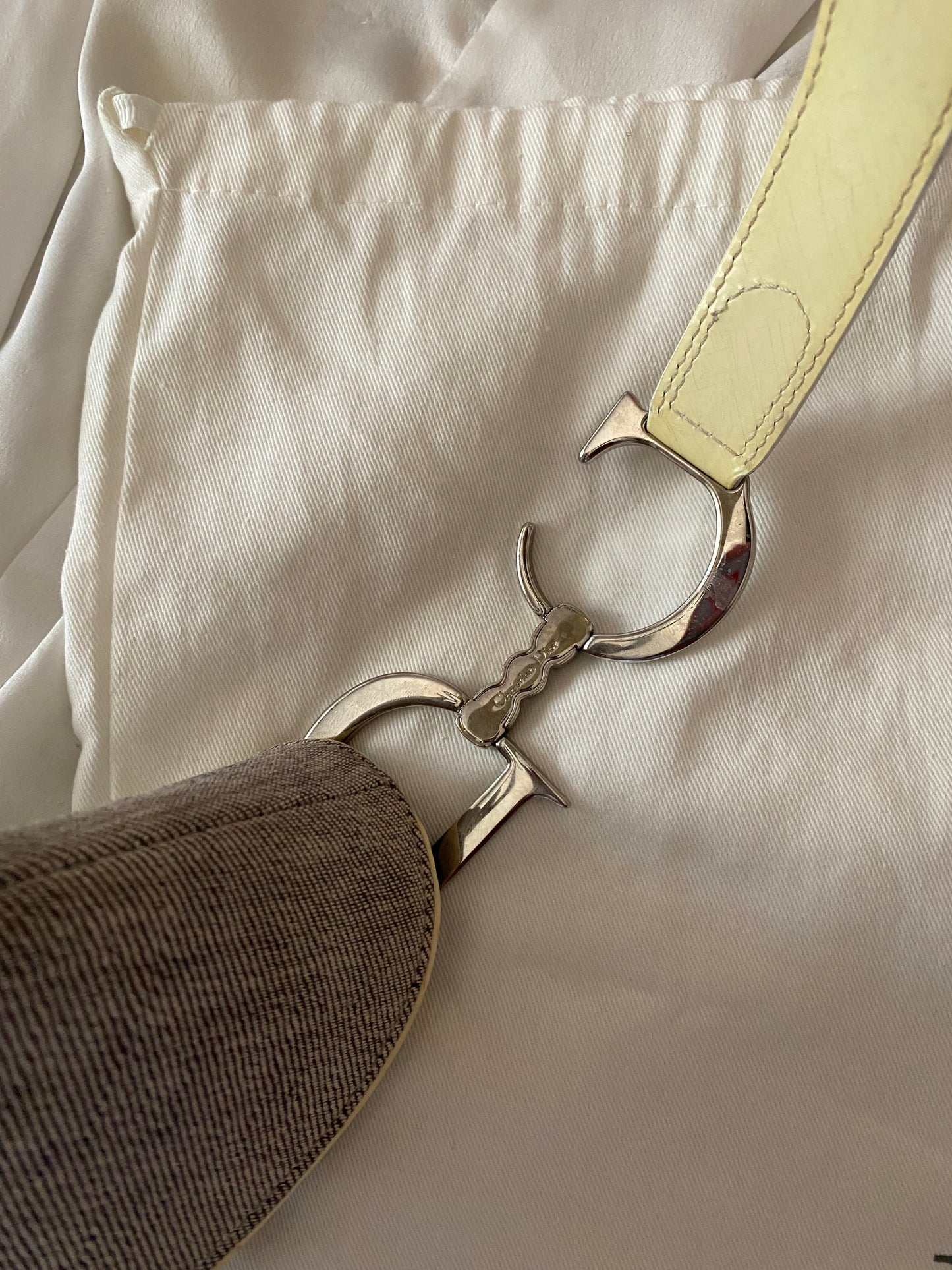 Dior saddle denim e butter yellow