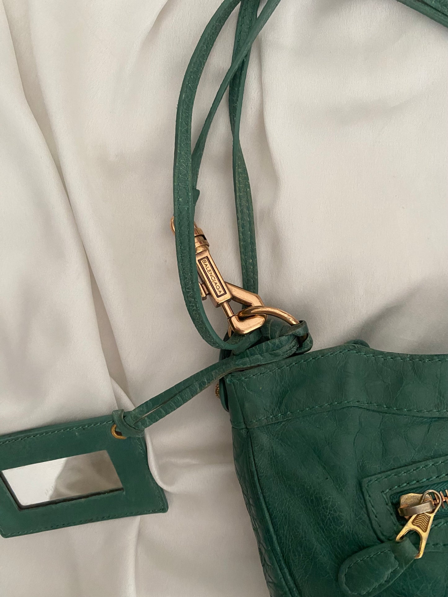 Balenciaga motocross 12 giant hip bag verde giada