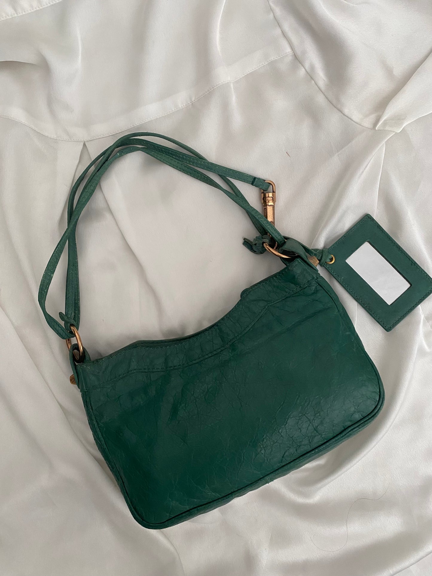 Balenciaga motocross 12 giant hip bag verde giada