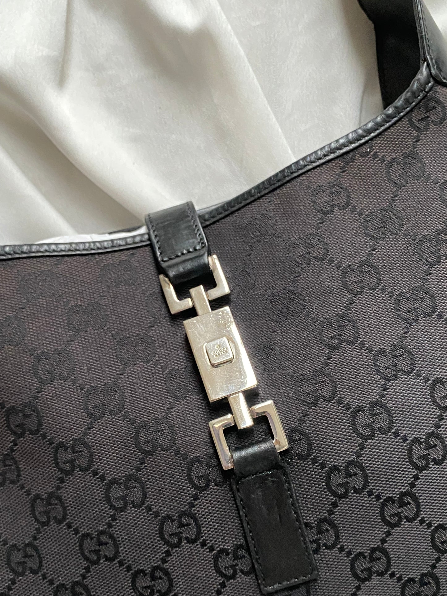 Gucci Jackie era Tom ford monogram nero riflessi marrone scuro