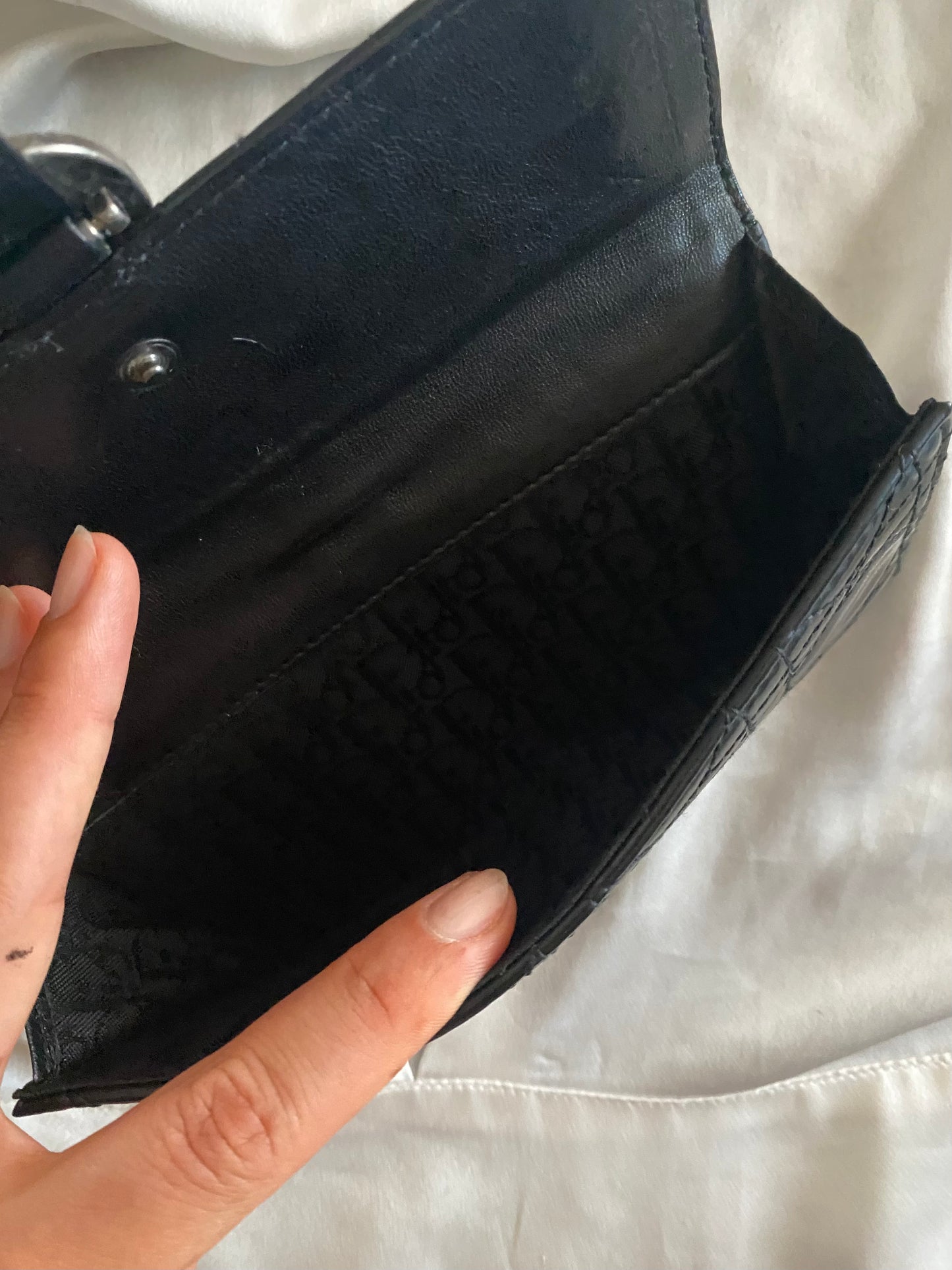 Dior pochette dragonne cannage