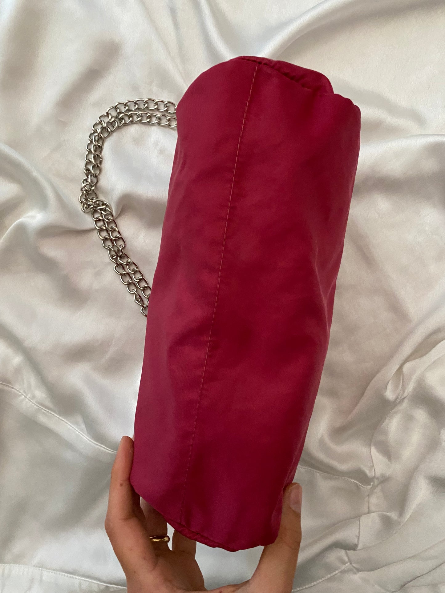 Prada Pochette nylon burgundy