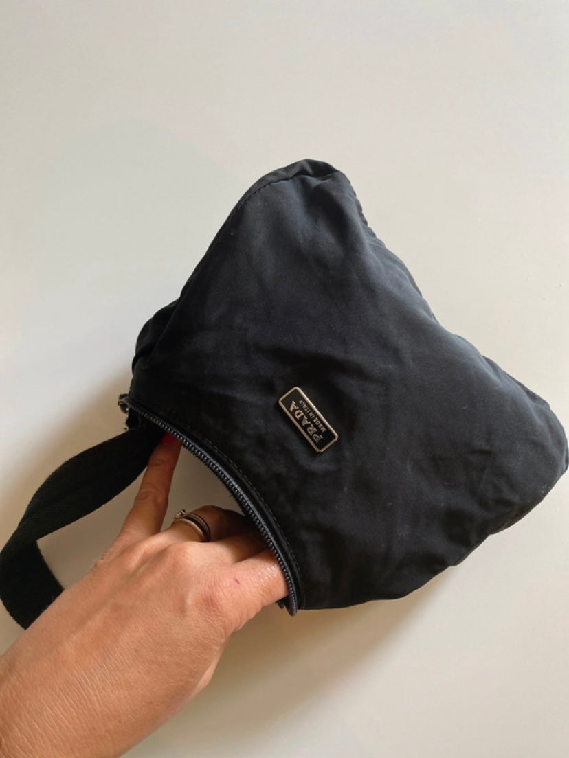 Prada hobo black nylon