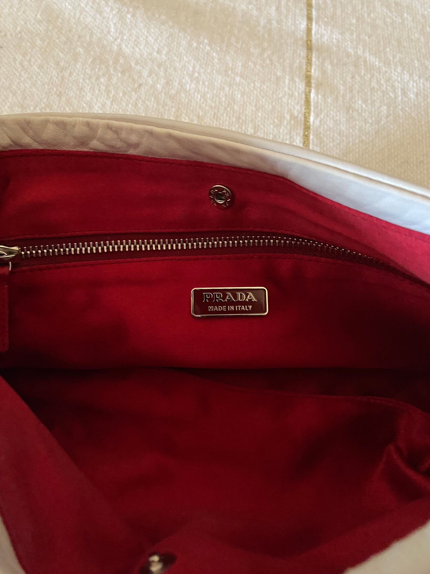 Prada pochette nappa plissè