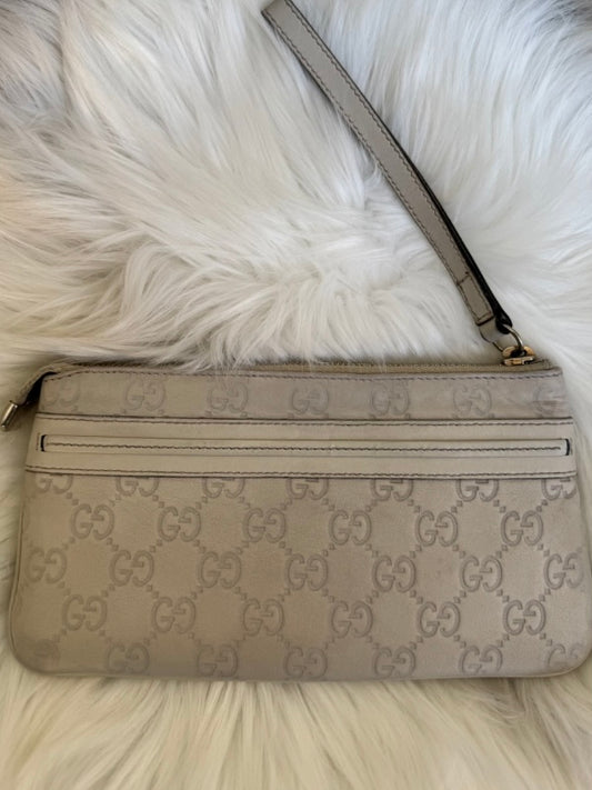 Gucci Pochette monogram panna pelle