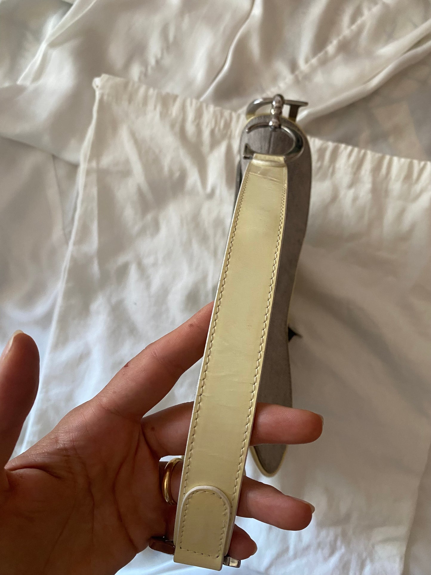 Dior saddle denim e butter yellow