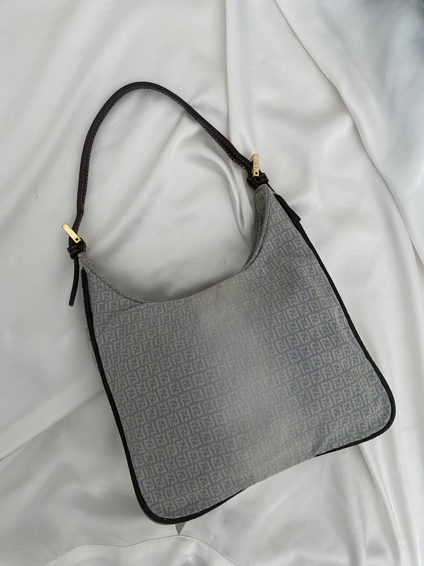 Fendi hobo faded denim blue