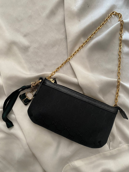 Gucci pochette monogram nero web