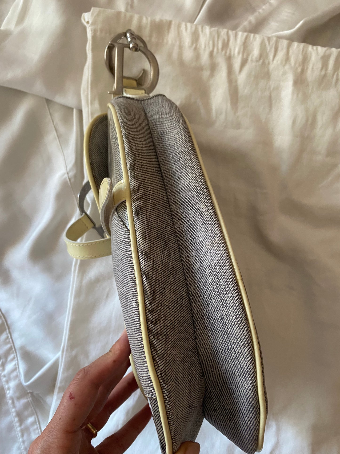 Dior saddle denim e butter yellow