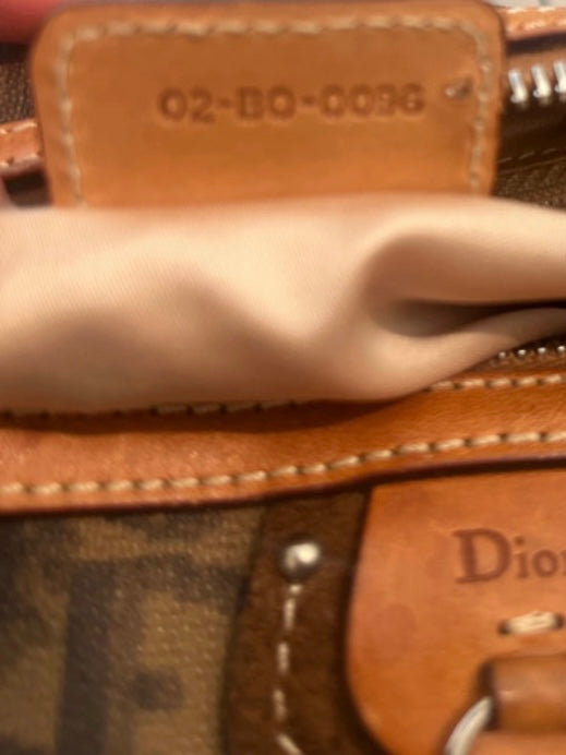 Dior trotter bauletto marrone e beige monogram