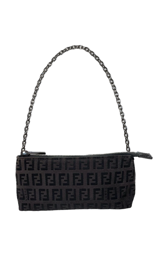 Fendi mini pochette monogram black