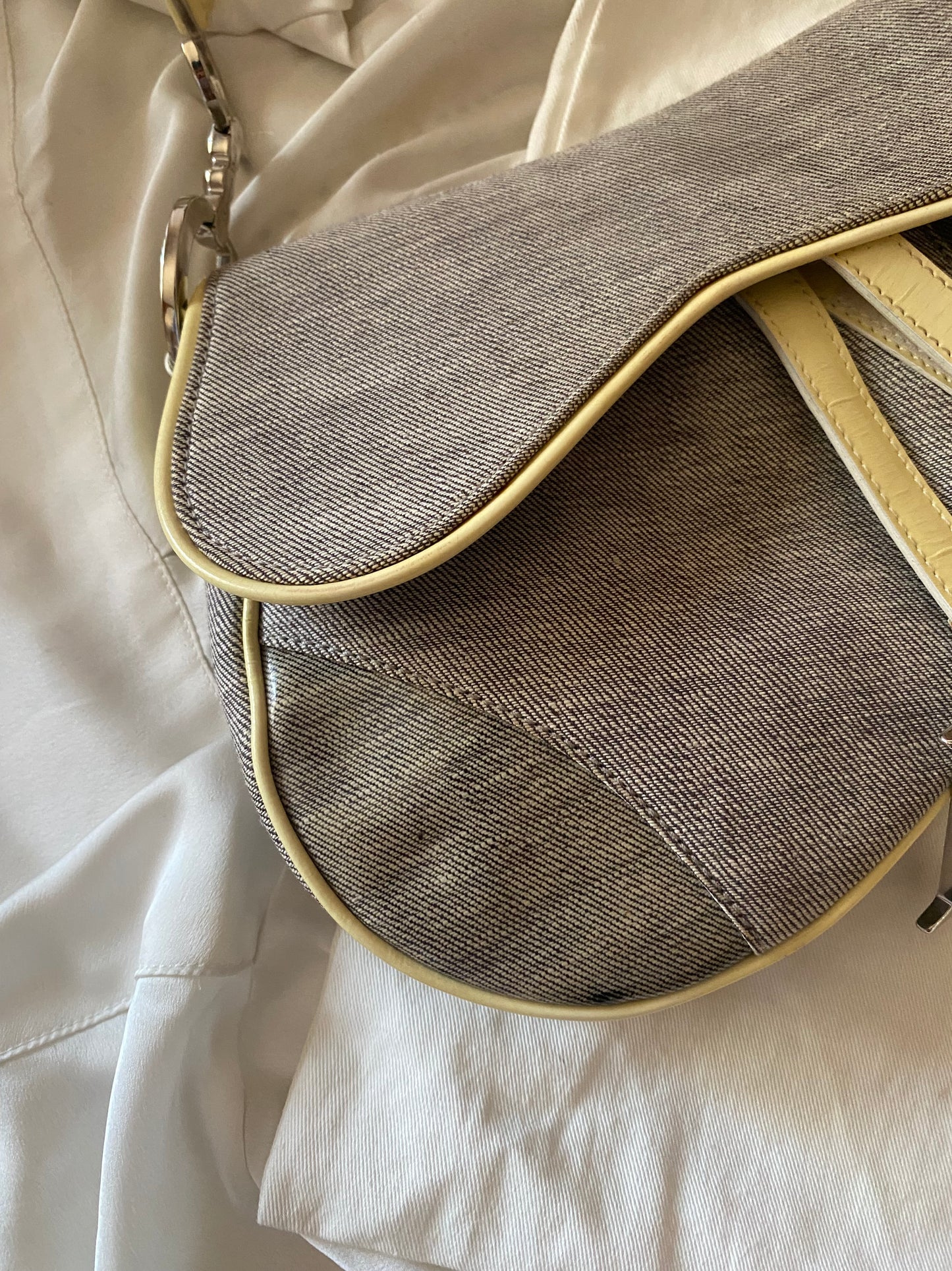 Dior saddle denim e butter yellow