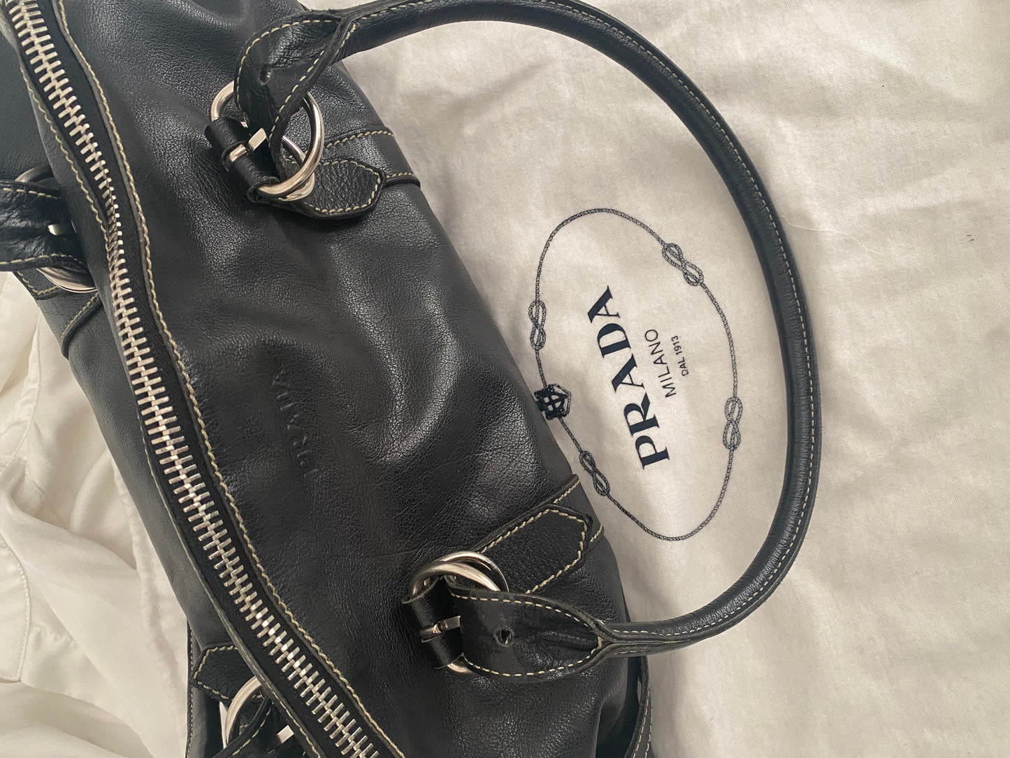 Prada buckle bag