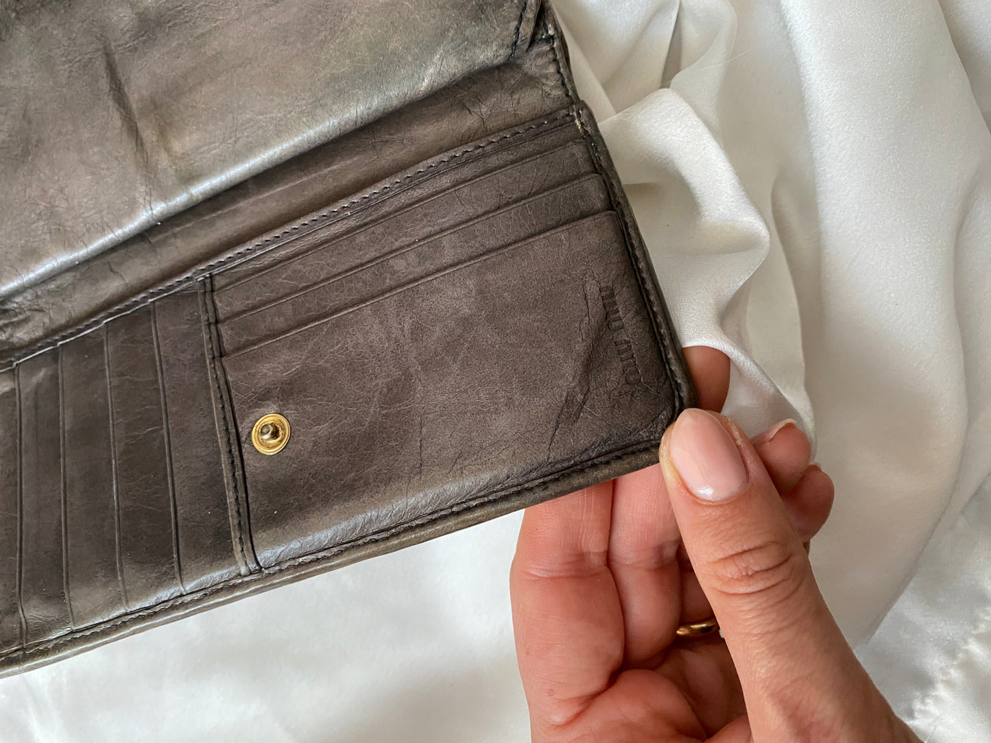 Miu miu pochette antracite