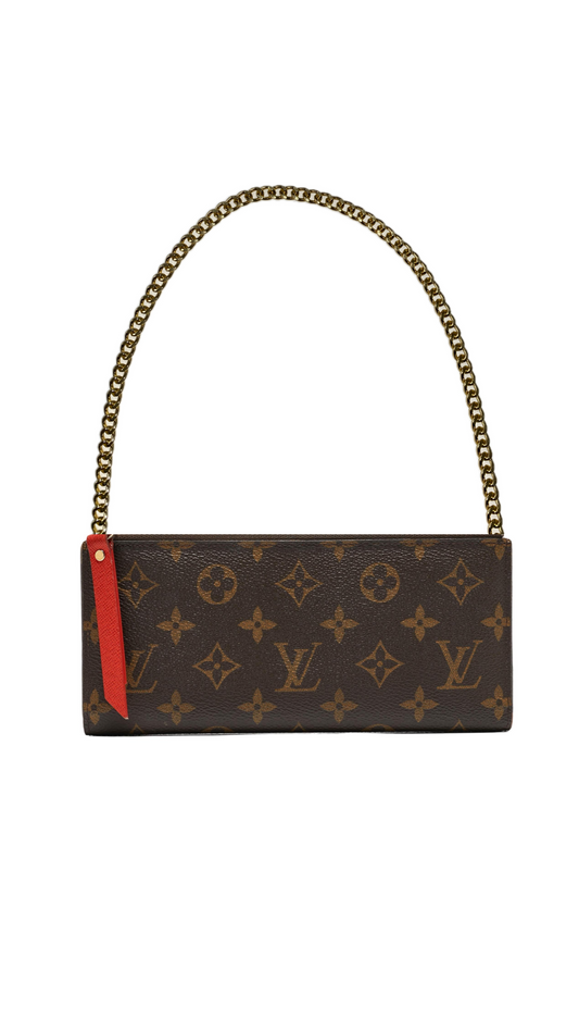 Louis Vuitton pochette Adele interno rosso