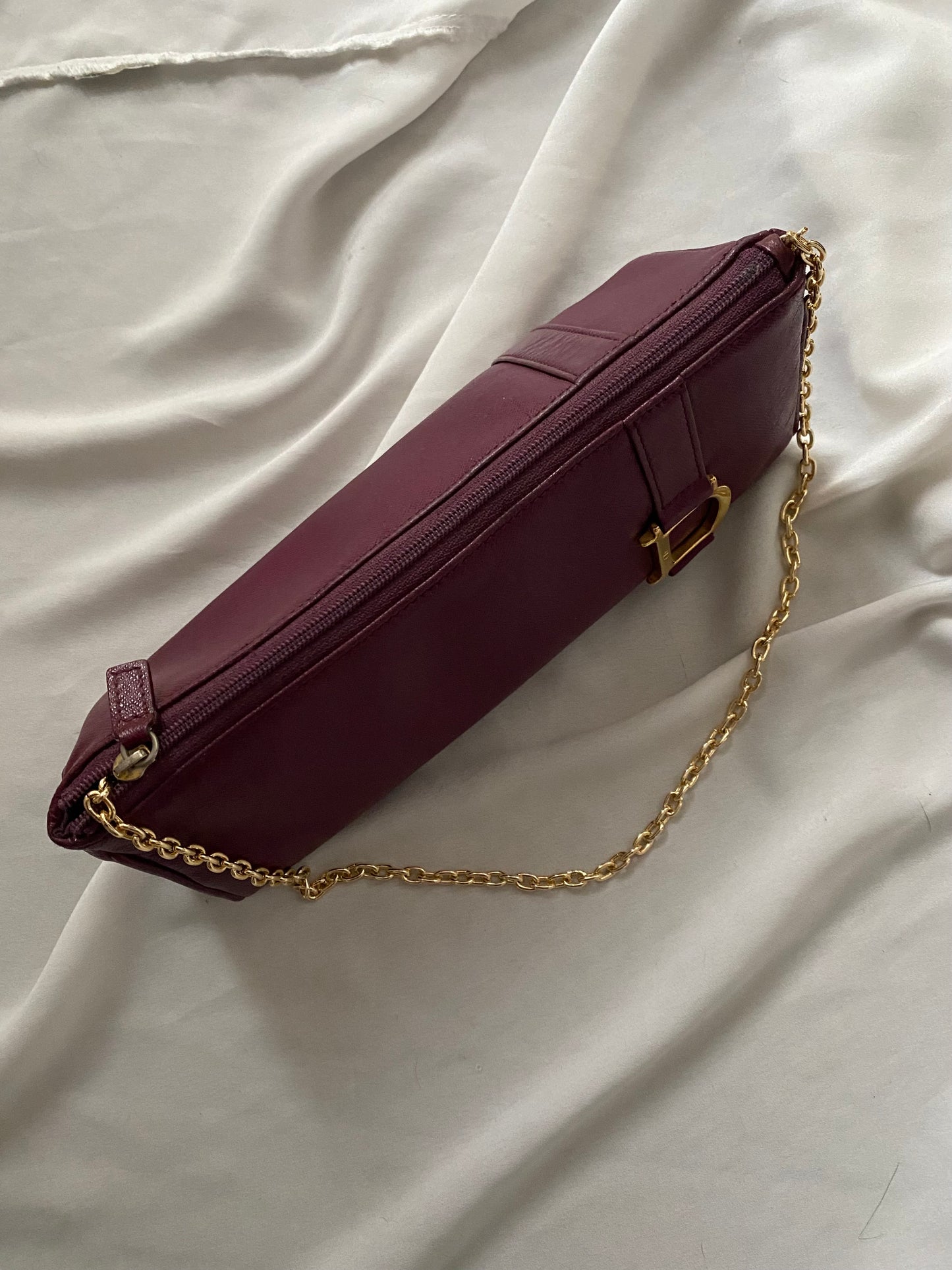 Dior pochette burgundy