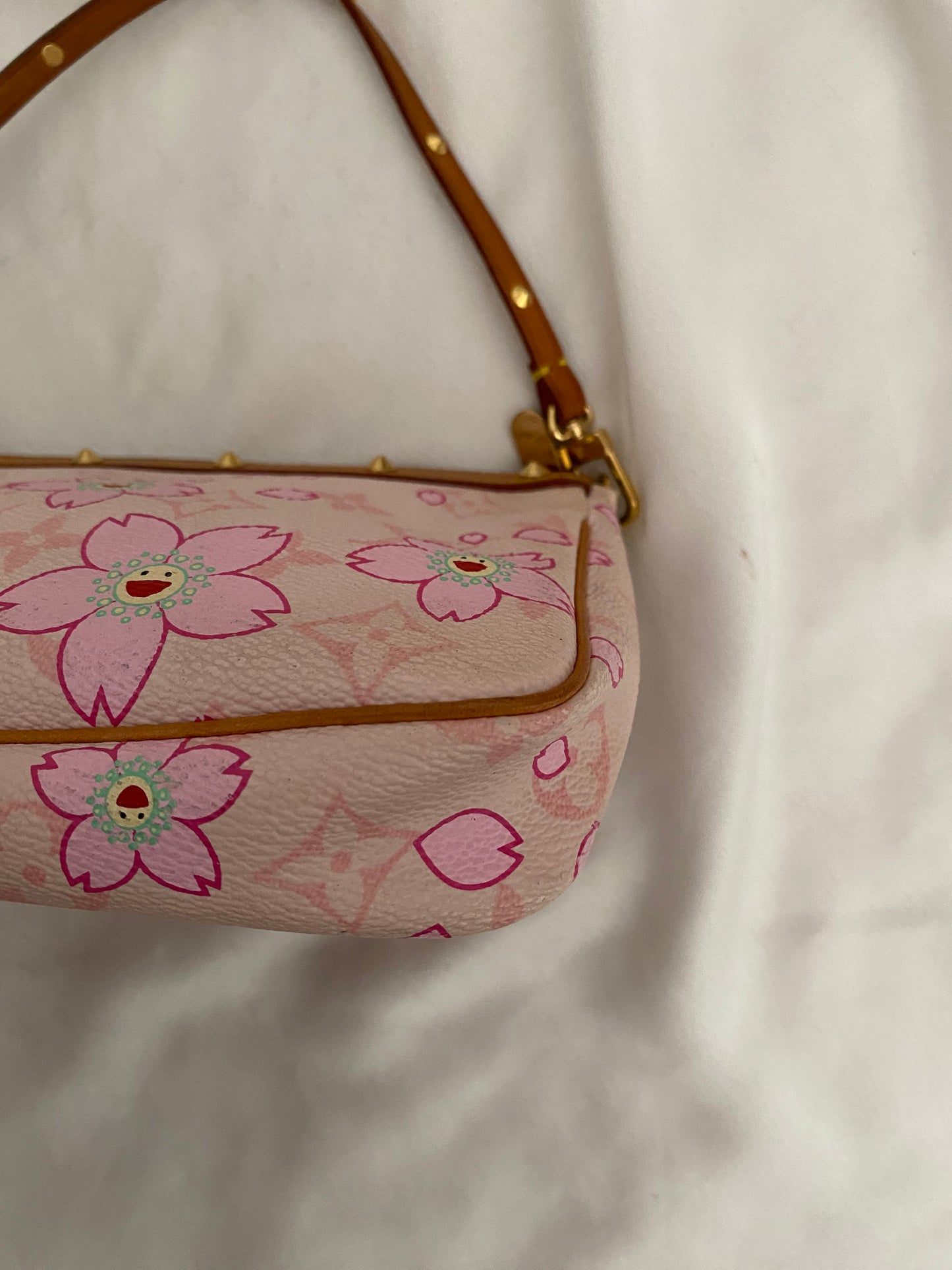 Louis Vuitton pochette accessoire cherry blossom rosa Takashi Murakami