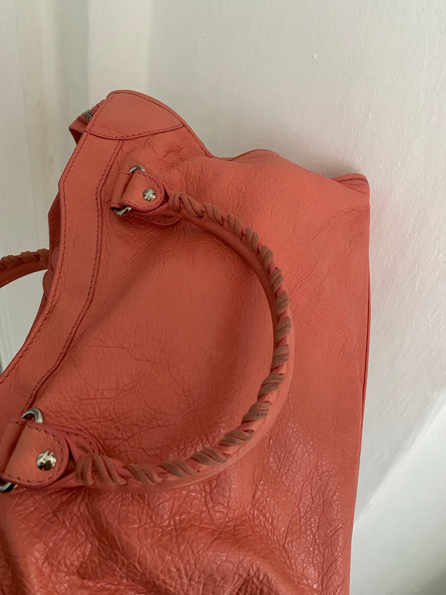 Balenciaga city rose azalee giant hw silver