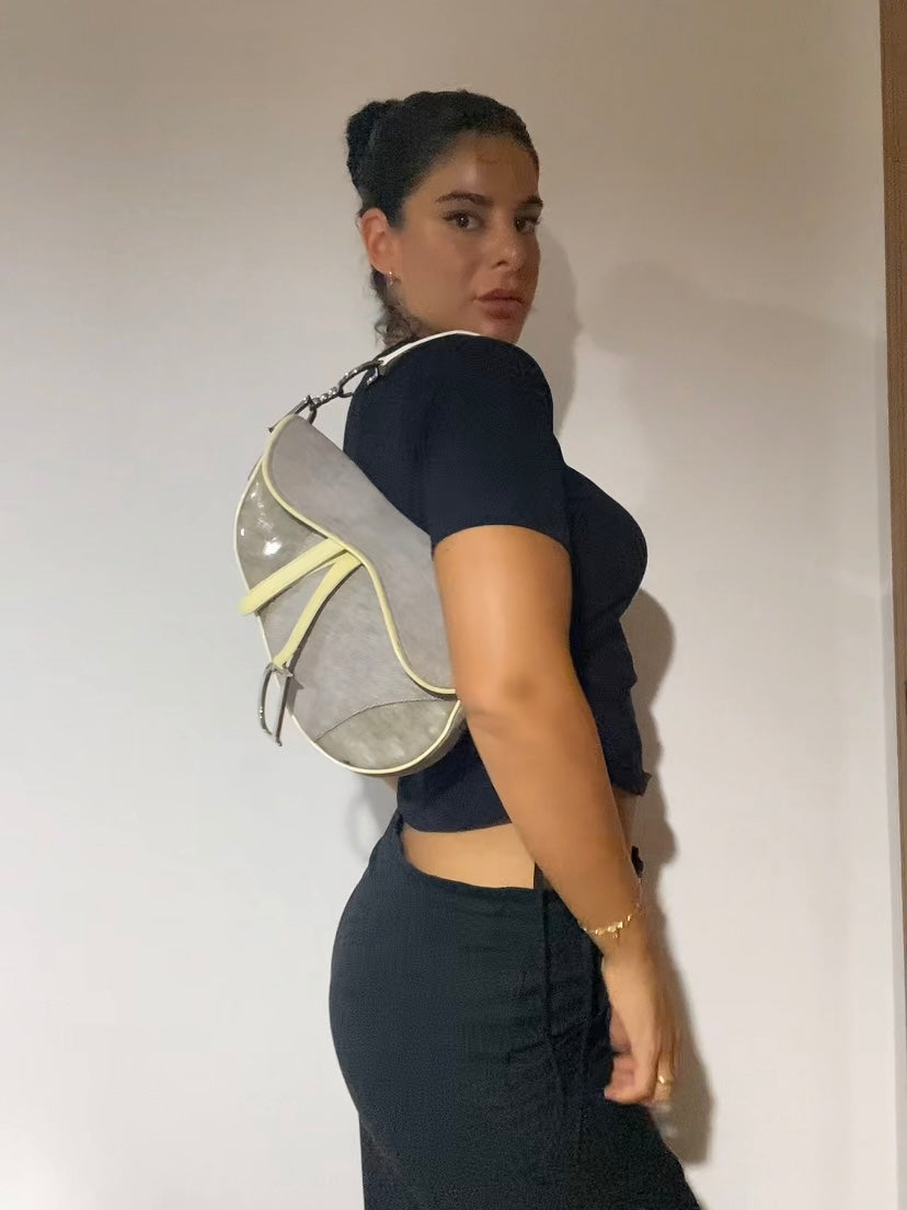 Dior saddle denim e butter yellow