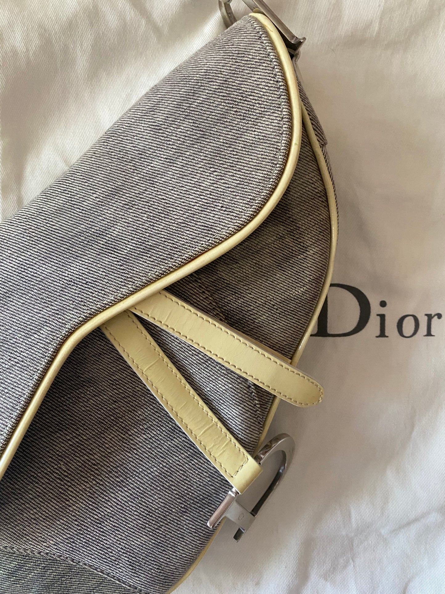 Dior saddle denim e butter yellow