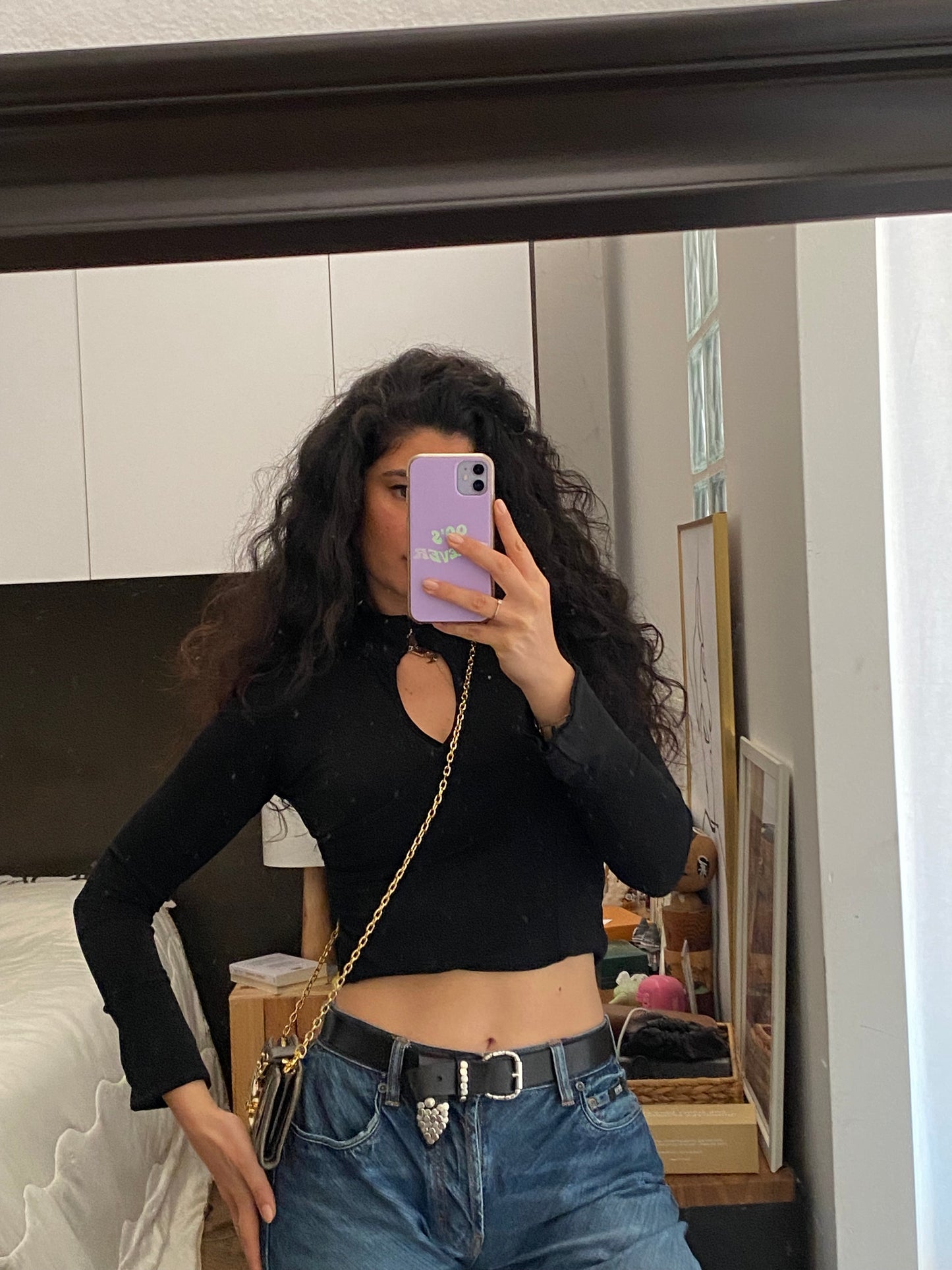 Miu miu pochette antracite